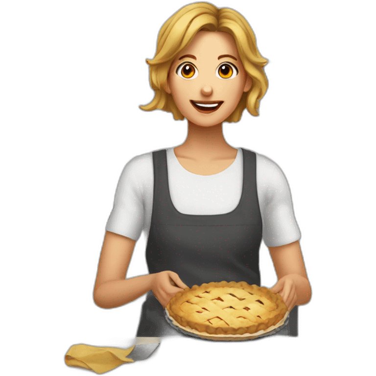 keren making socks and pie emoji