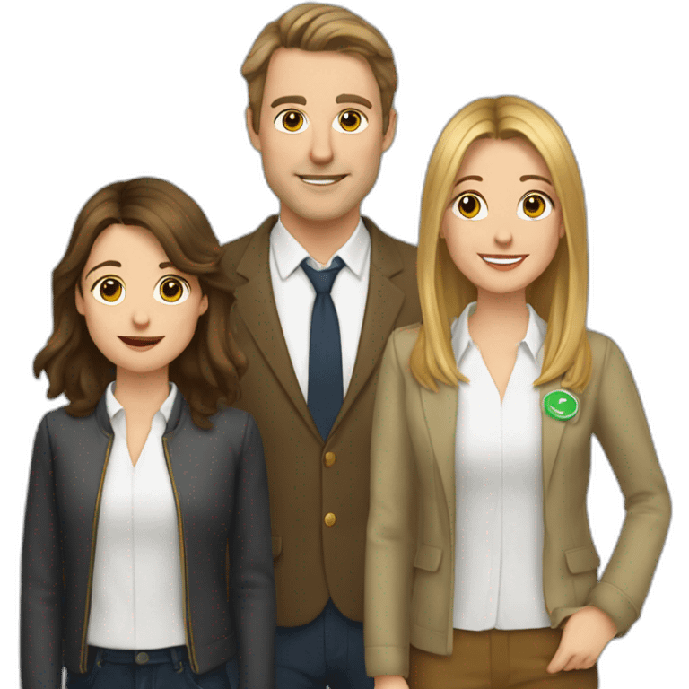 Jamie Tartt, Roy Kent, Keeley Jones  emoji