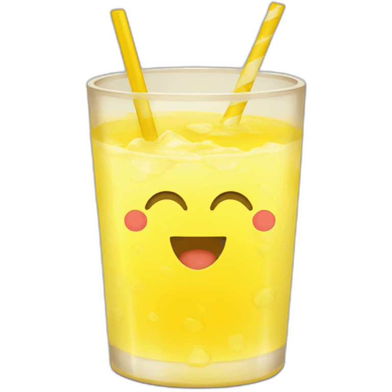 Yellow drink Sun emoji