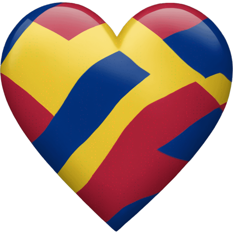 Colombian flag into a Heart emoji