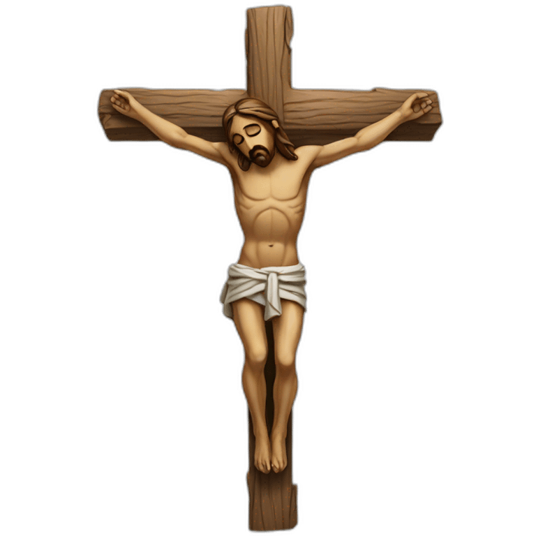 a wood crucifix without humans emoji