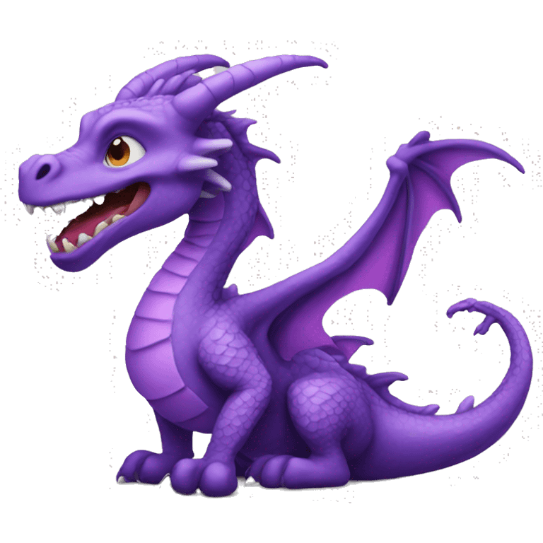 purple dragon a question emoji