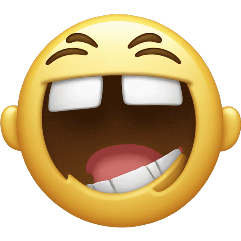 Crazy laughing emoji