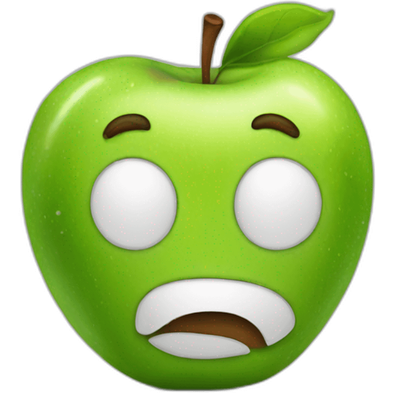 humanized apple emoji