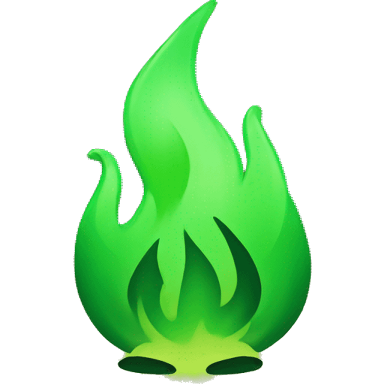 Green fire emoji