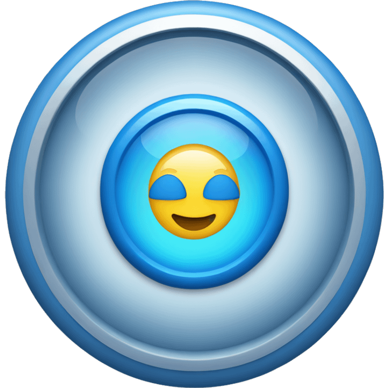 a blue $ with a transparent background surrounded by a blue round border emoji