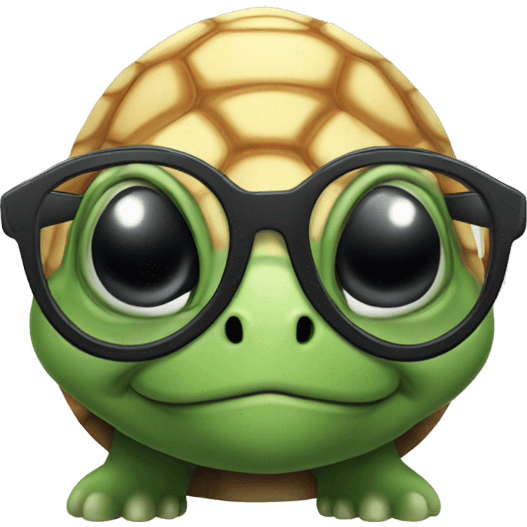 turtle with glasses emoji