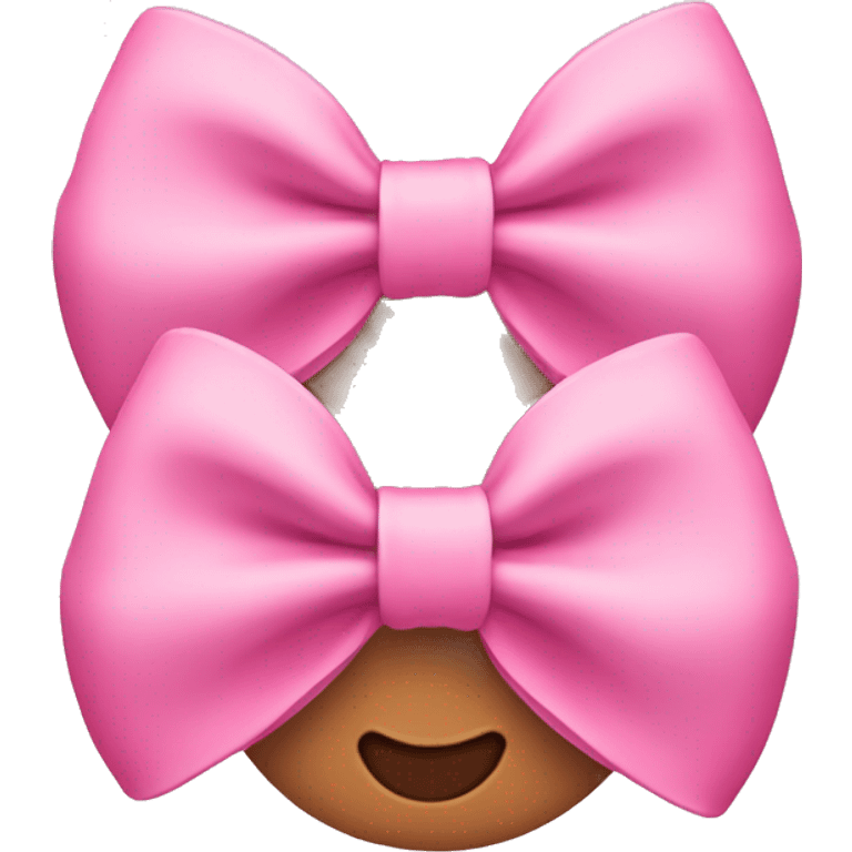 Cute pink bows emoji