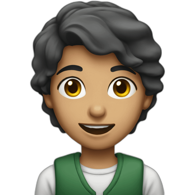 Palestinian kid boom emoji