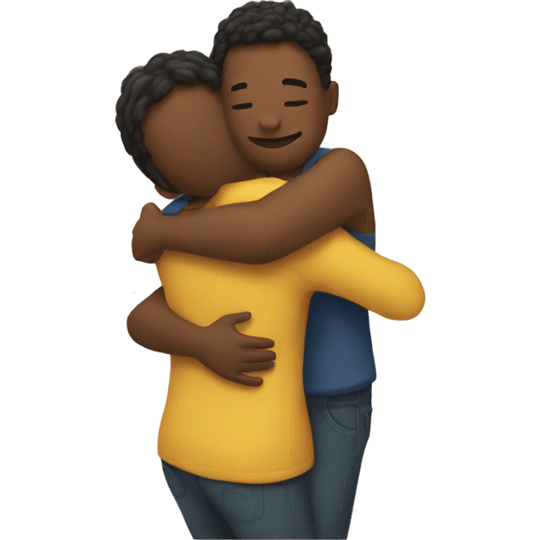 two people hugging emoji