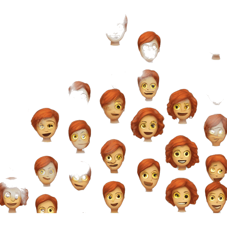 Red hair women holding well done sign  emoji