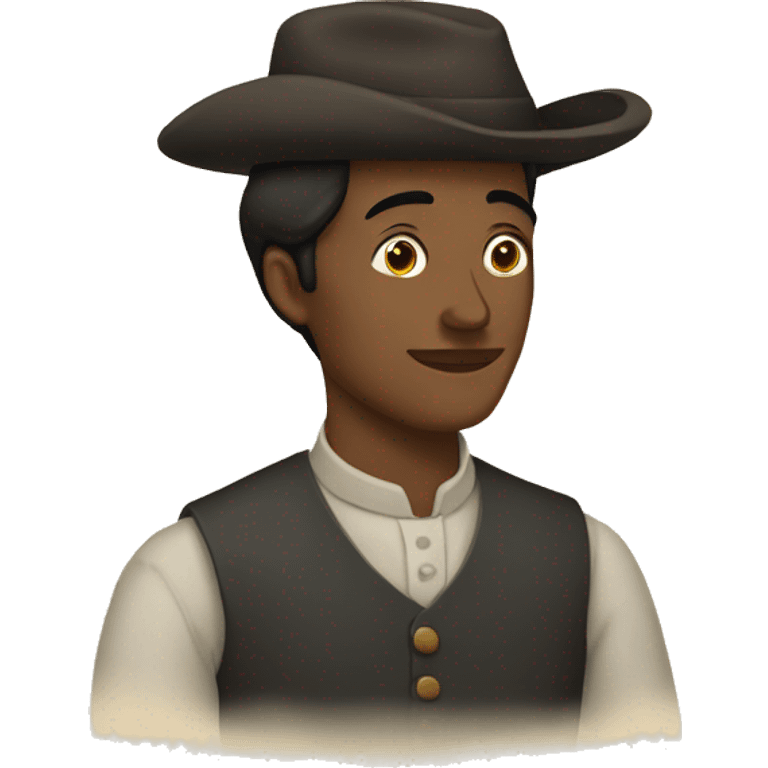 Immigrant person in the 1840’s emoji