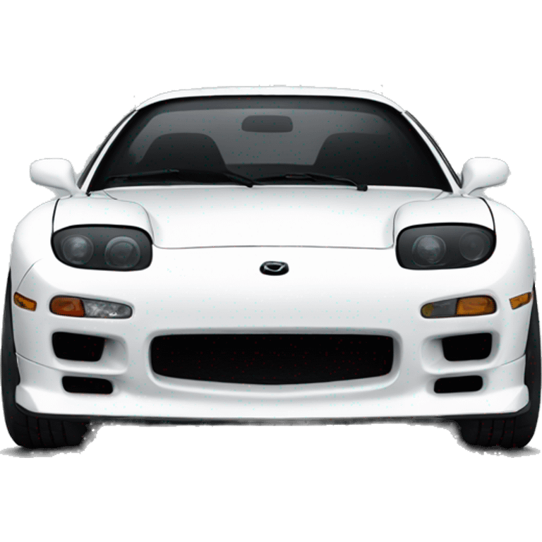 White Mazda Rx7  emoji