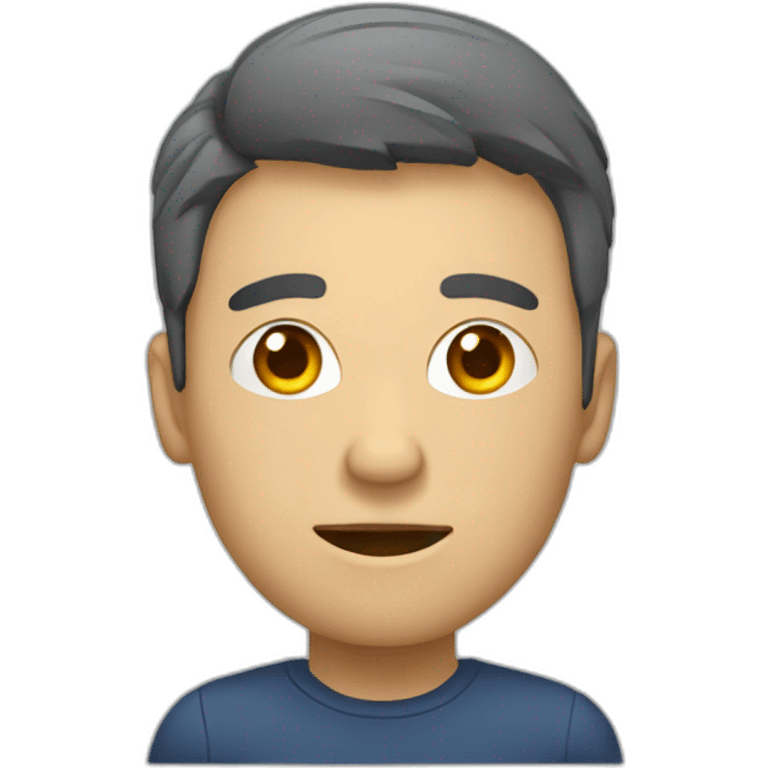 persona angustiada con teléfono emoji