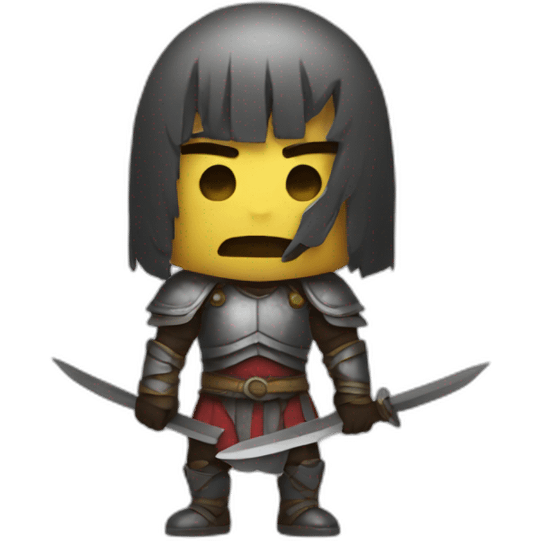 Enemy mini warrior  emoji