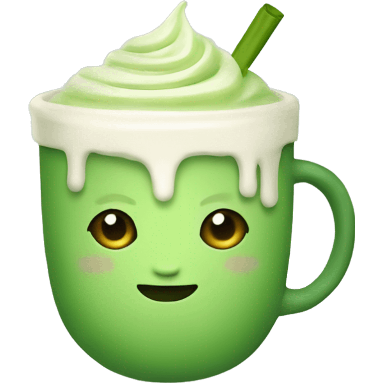 Green Matcha latte emoji