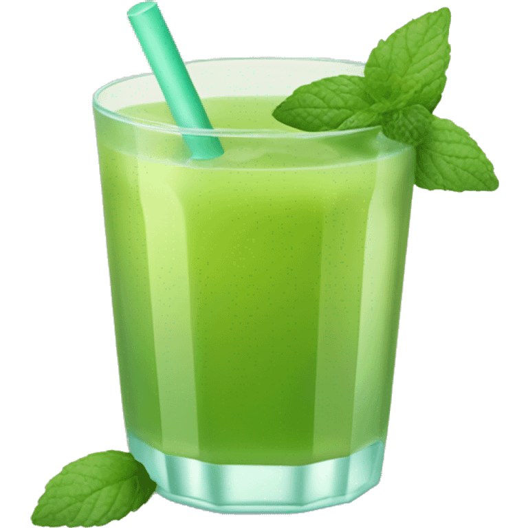 Maracuja juice with mint emoji