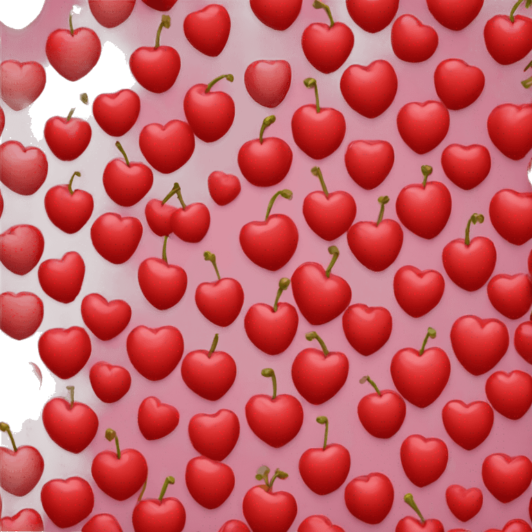 cherry red heart emoji