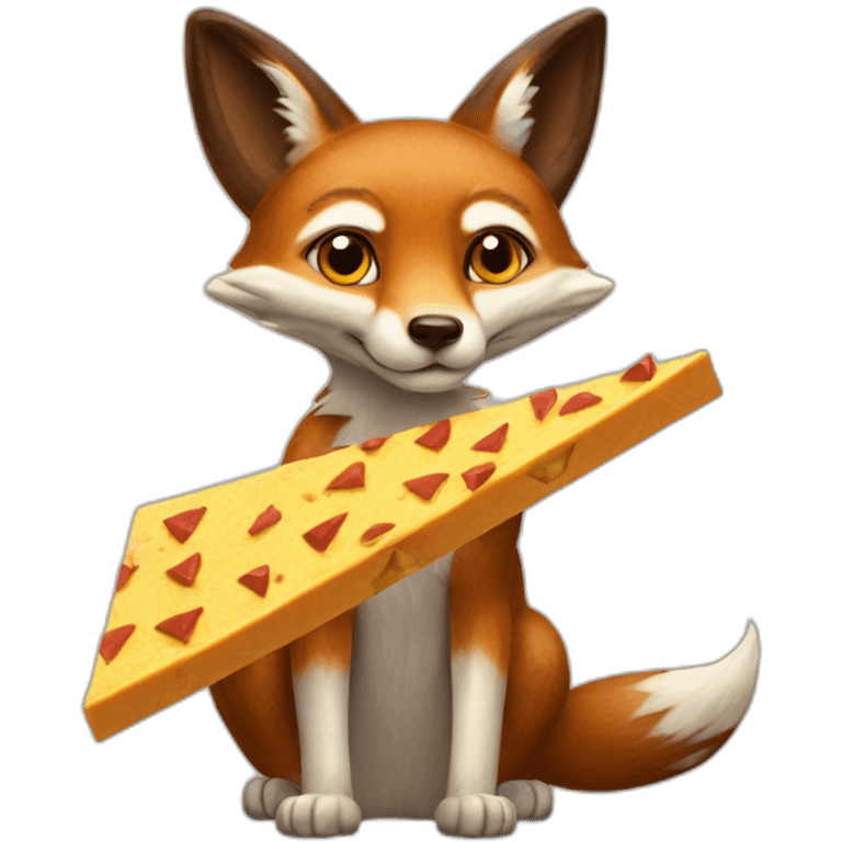 Toblerone fox emoji