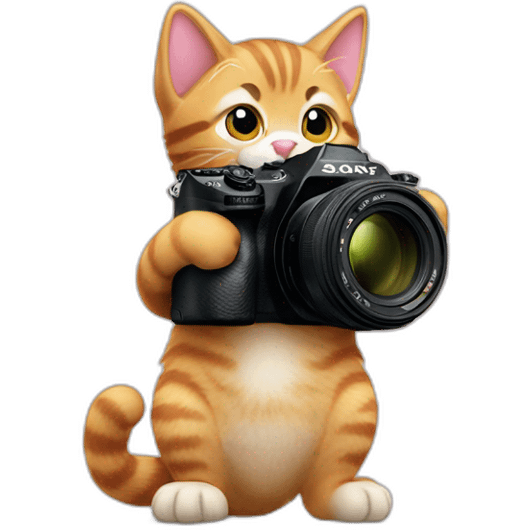 kitten taking photos with sony alpha 7 iii emoji