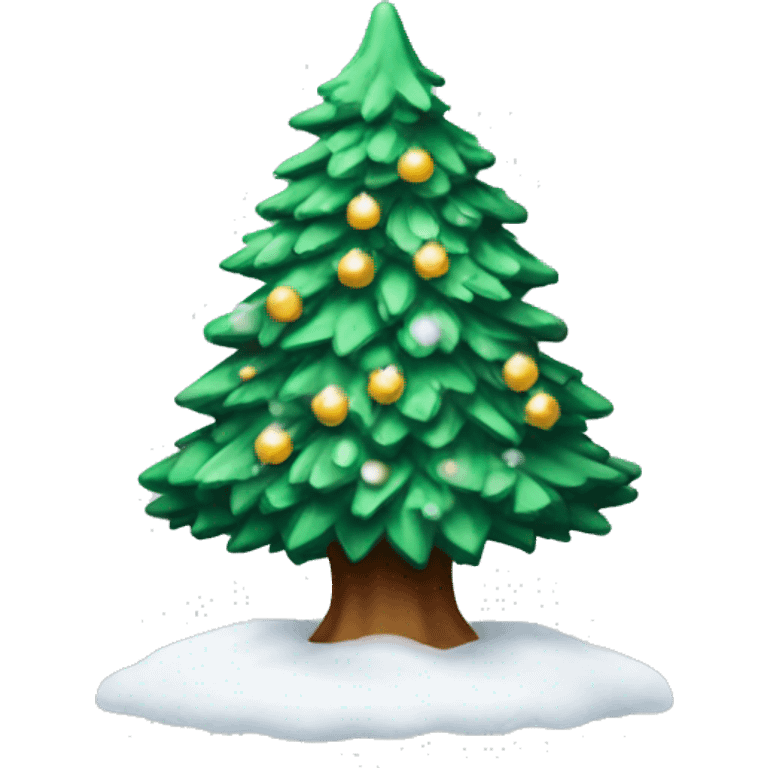 christmas tree snow emoji