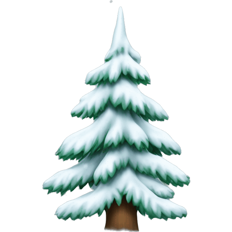 Fir tree with snow  emoji