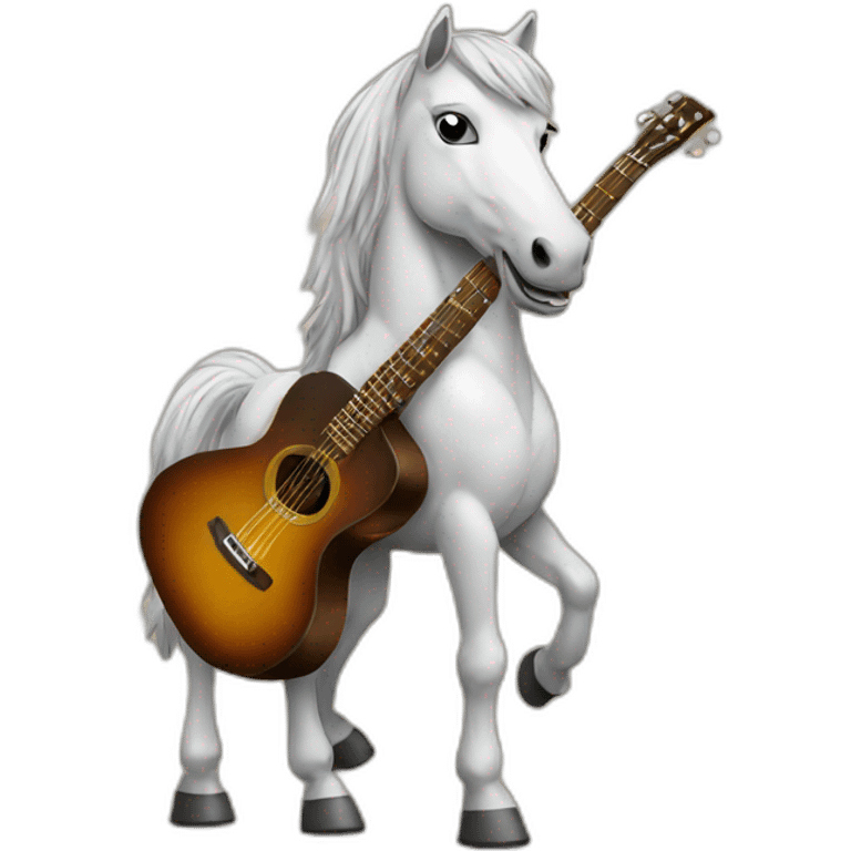 Horse with guitar emoji