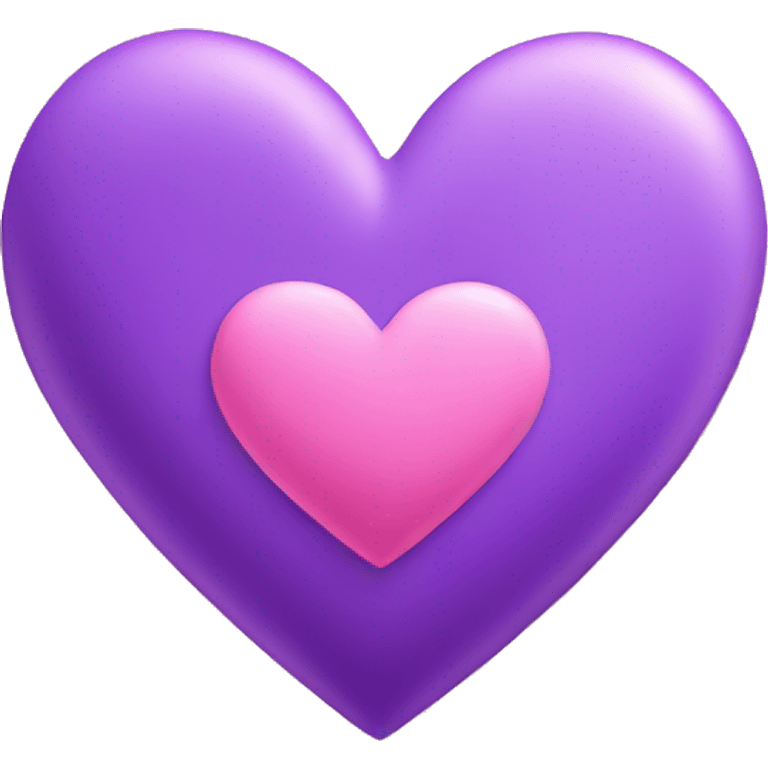 Purple and pink heart emoji