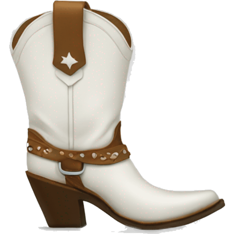 White cowgirl boots emoji