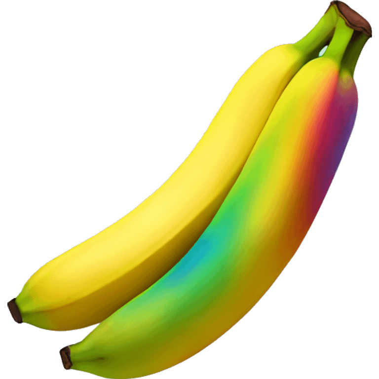 rainbow banana emoji