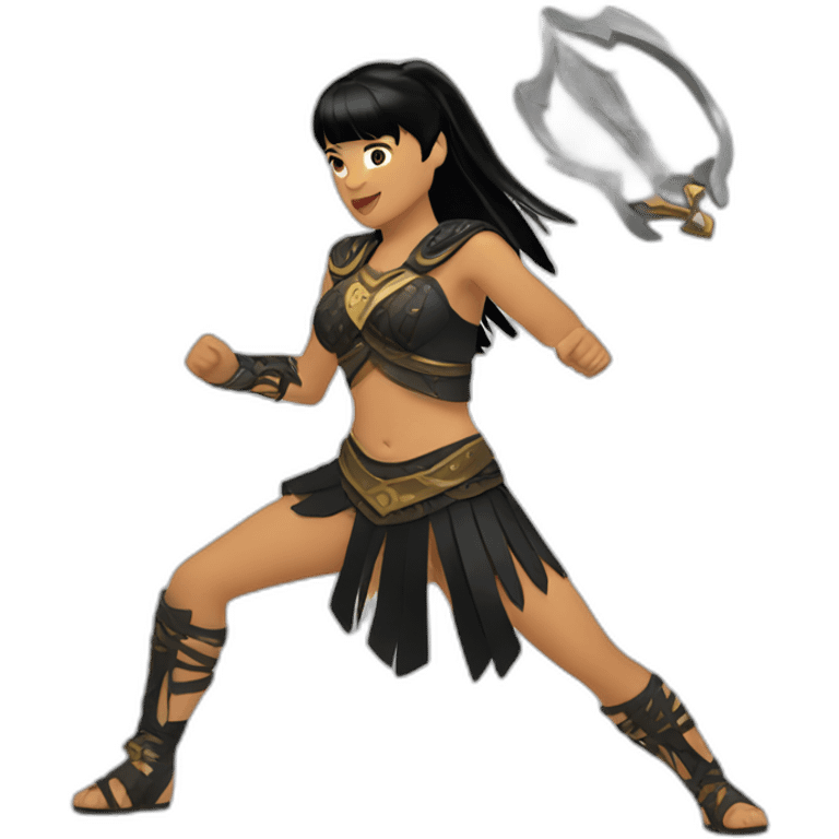 Xena dancing emoji