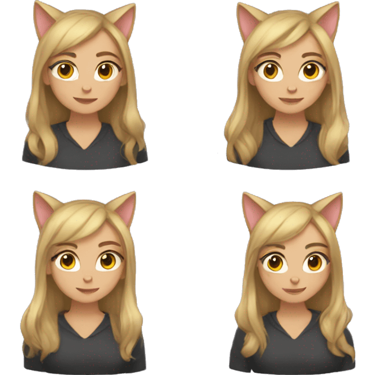 Cat girl emoji