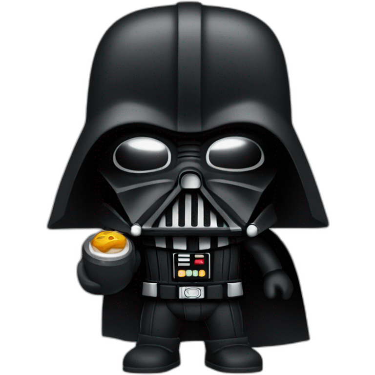 Dark vador qui téléphone emoji