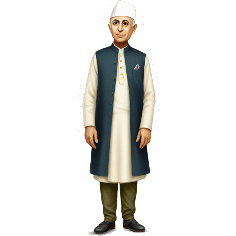 Pandit jawaharlal Nehru standing full body emoji