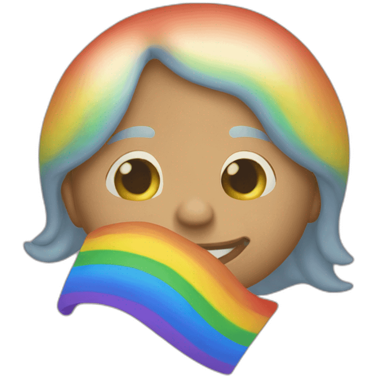 Amistad arcoiris emoji