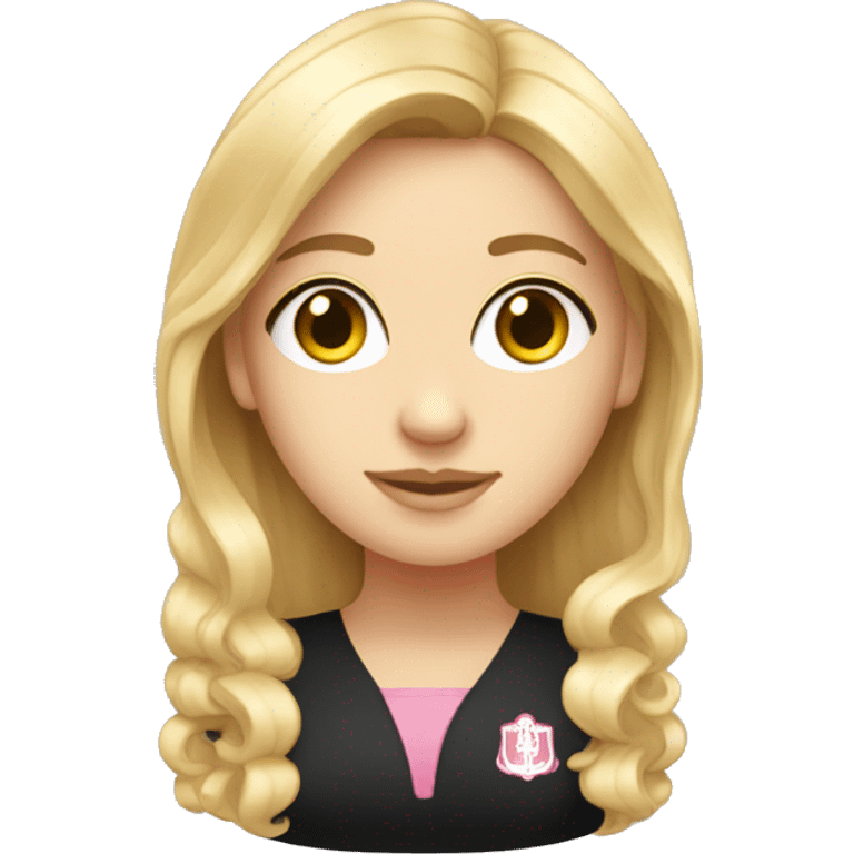 White person phi mu sorority girl emoji