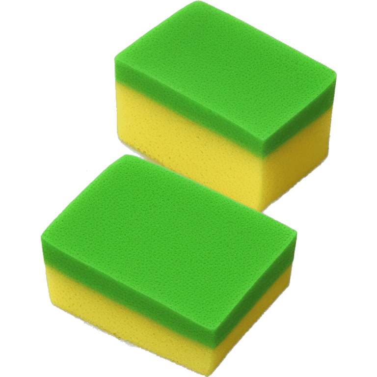 green flat square dish sponge emoji