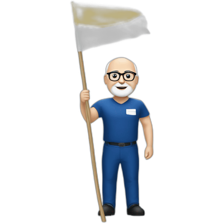 Frans Timmermans holding a white flag emoji