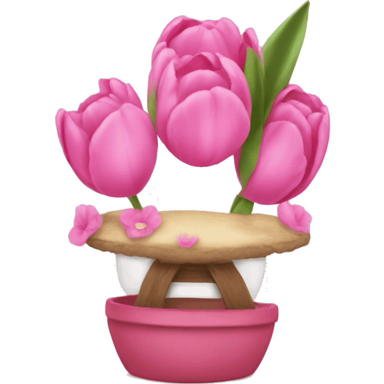 Pink tulpis Boutique  emoji