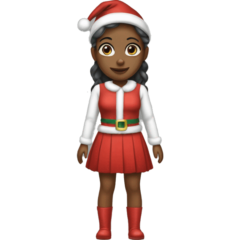 Christmas girl outfit emoji