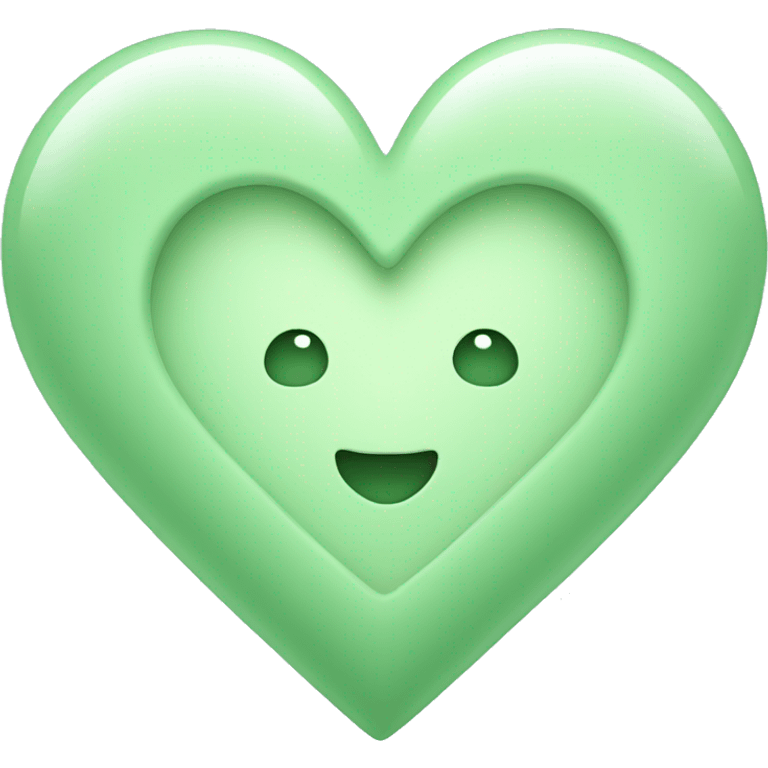 Pastel Green Heart emoji