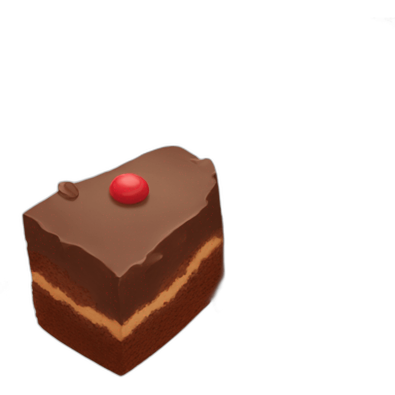 Brownie cake emoji