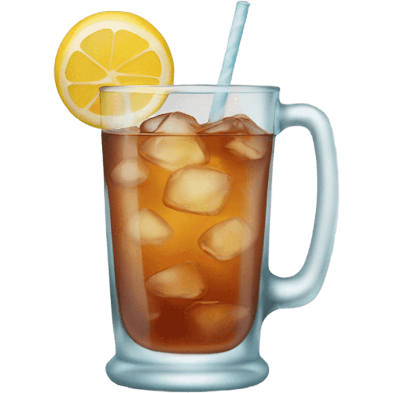 Iced tea in a glass emoji