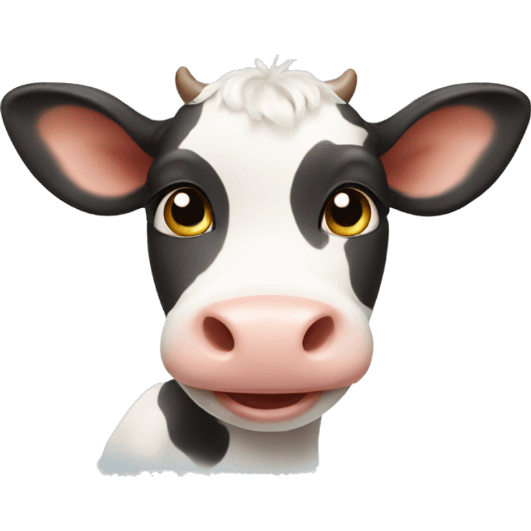 smiling baby cow  emoji