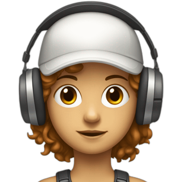 Adolescent qui a les cheuveux marron la peau blanche et qui joue a la console avec un casque sur la tete  emoji