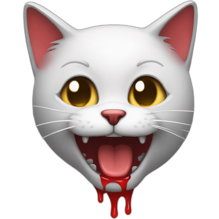 Bleeding cat emoji