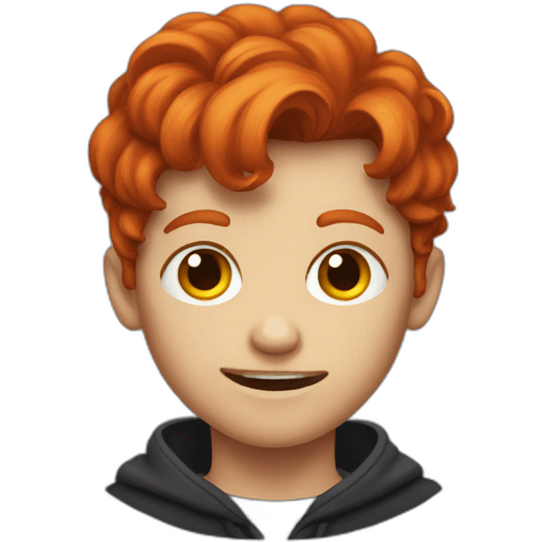 Evil redheaded boy emoji