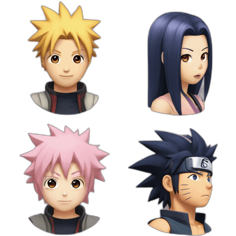 Sakura-naruto-sasuke-hinata emoji