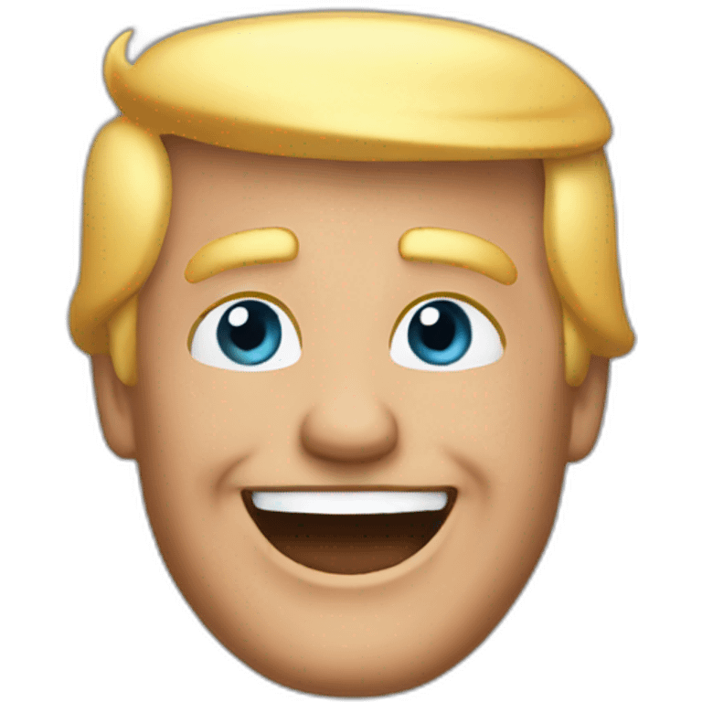 Happy trump emoji