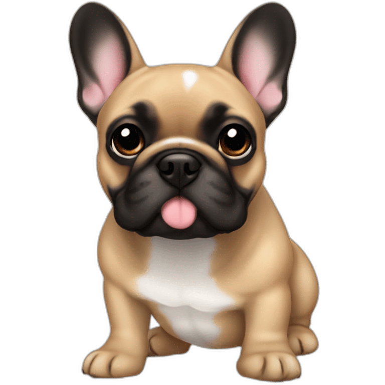 Lovely French bulldog light brown and black emoji